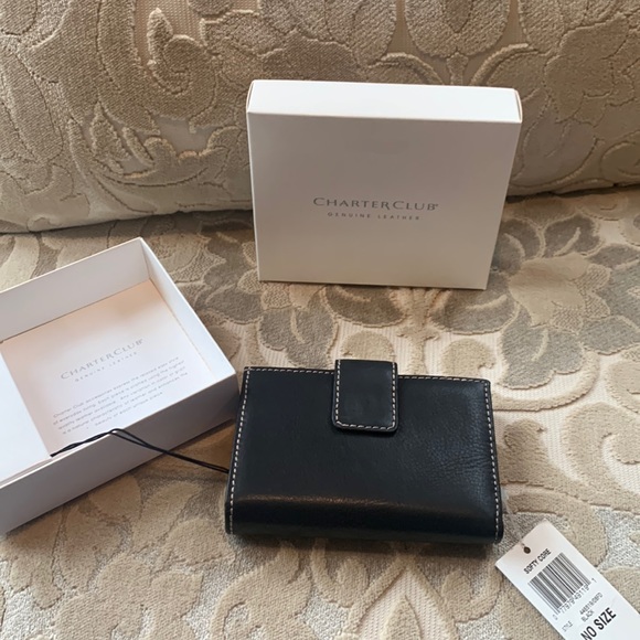 Charter Club leather wallet - Picture 1 of 9